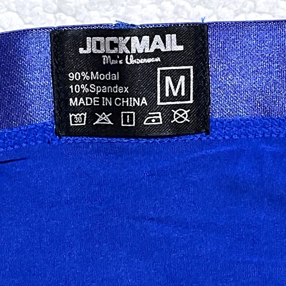 JOCKMAIL Medium (27-30) Classic Mono Brief Blue Modal Low Rise Underwear JM358